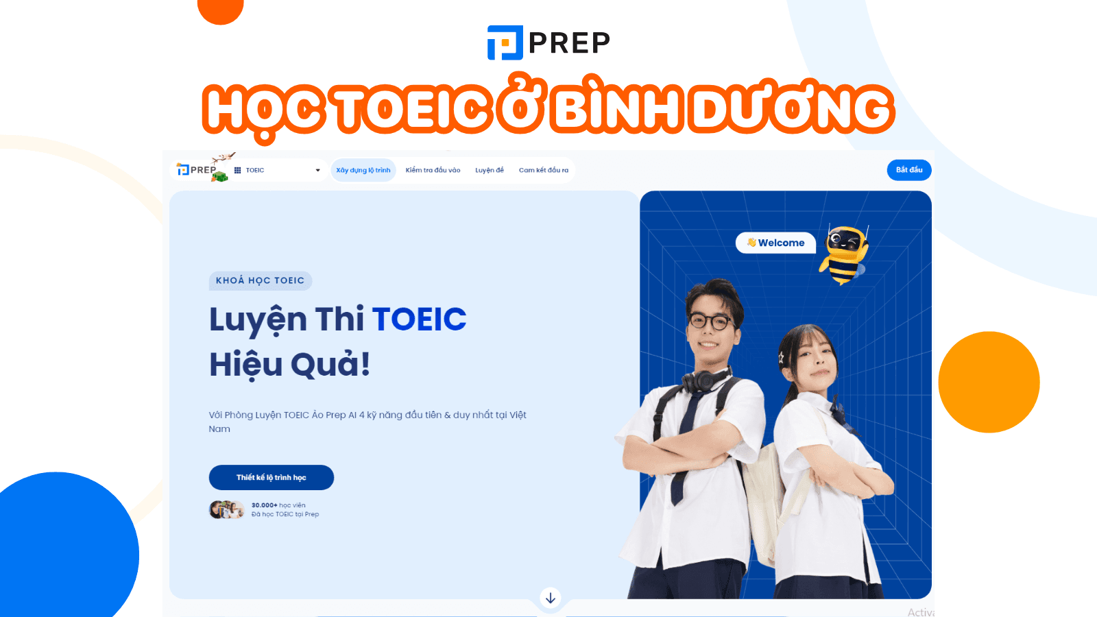 học toeic ở bình dương