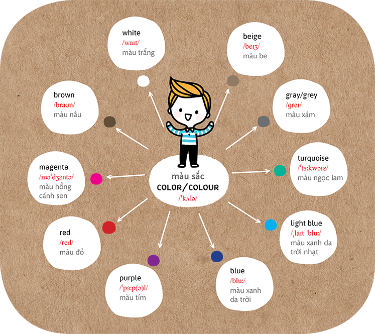Học từ vựng tiếng Anh thông qua mindmap&nbsp;