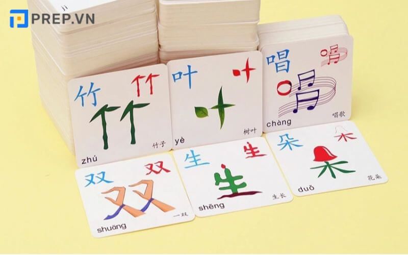 Sử dụng thẻ Flashcard để học từ vựng tiếng Trung HSK 3