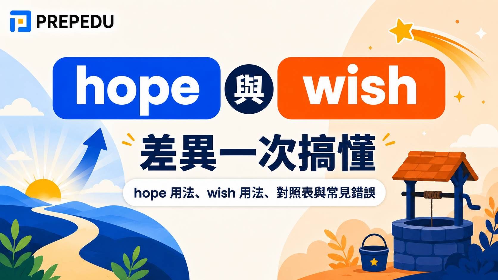 hope 和 wish 差異一次搞懂