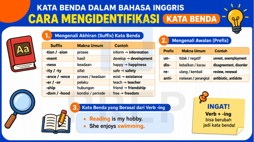 Teknik Cepat Mengidentifikasi Noun dalam Bahasa Inggris