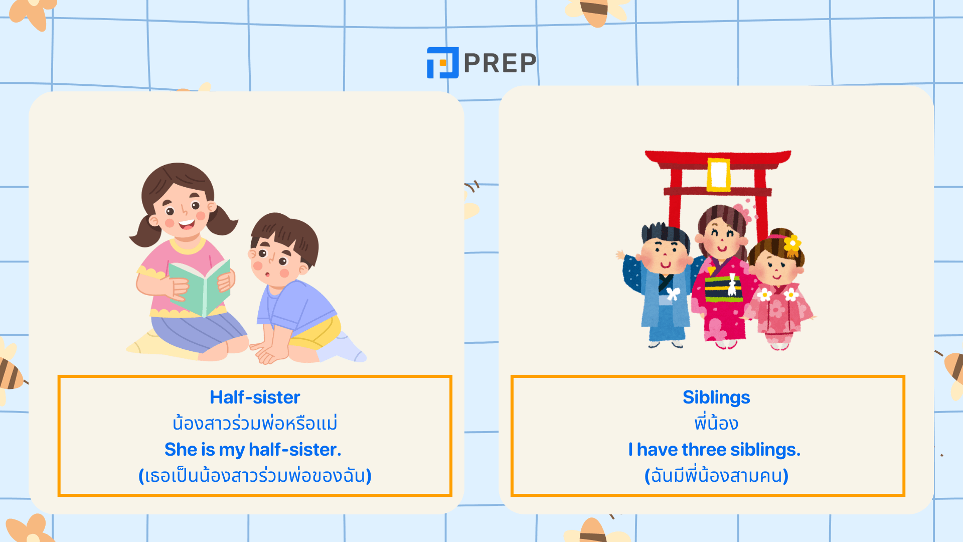 รวมประโยคแนะนำครอบครัว ภาษาอังกฤษง่ายๆ