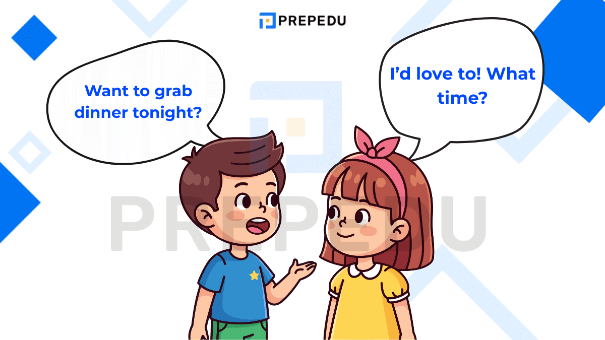 我願意英文的對話情境