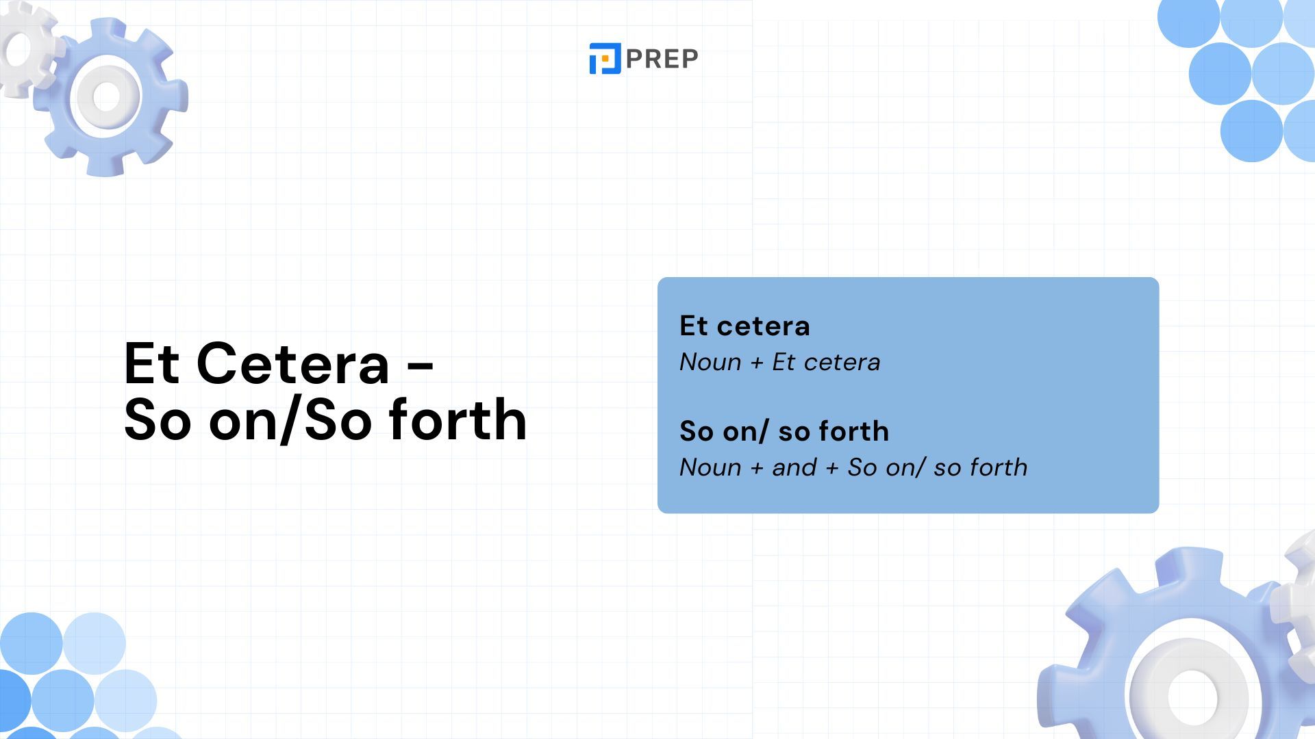 การใช้ Et Cetera ภาษาอังกฤษ - ความหมายและตัวอย่าง