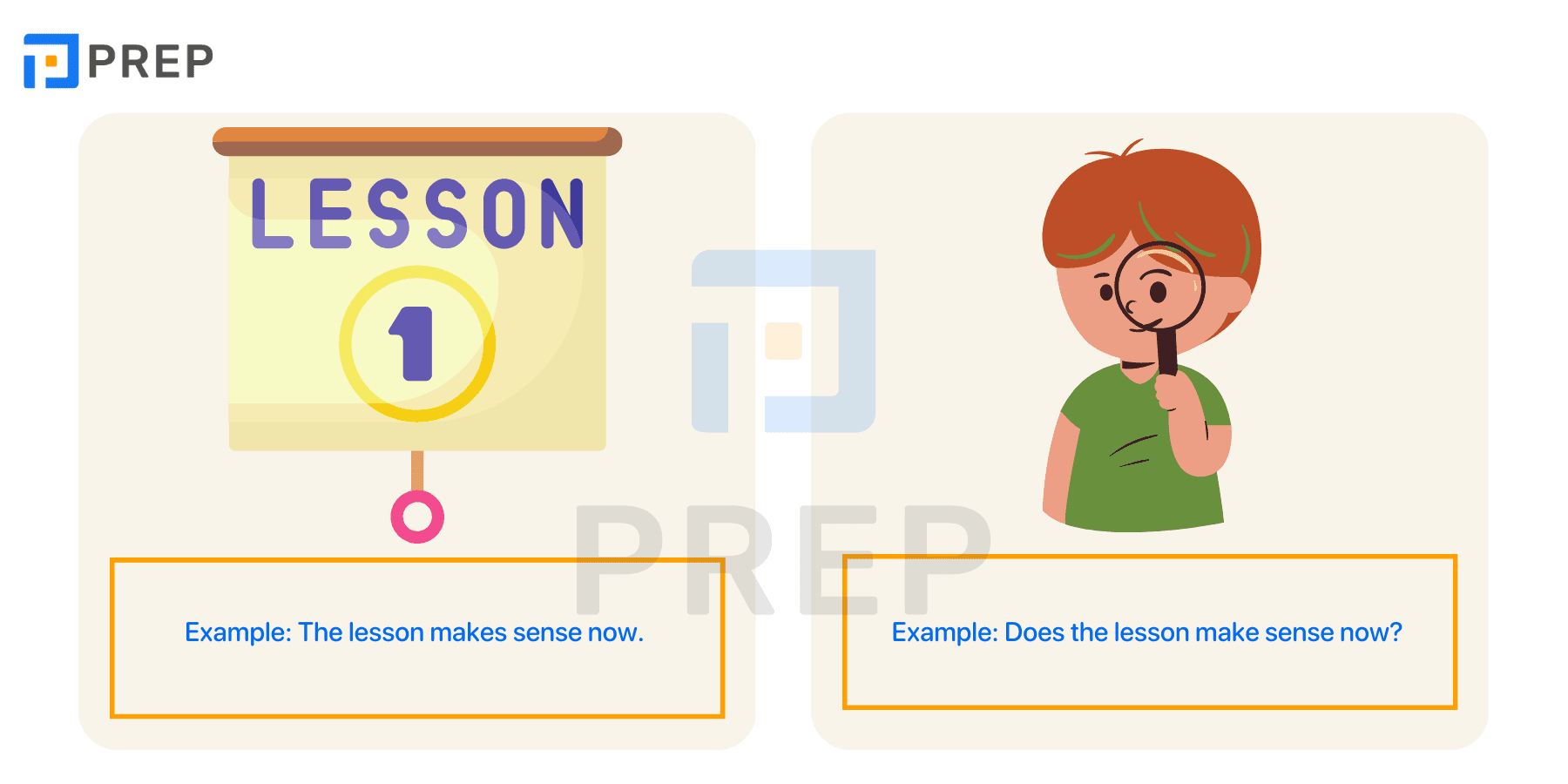 How to use Make sense in English