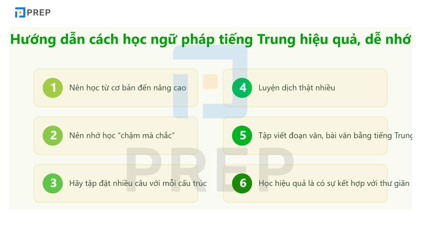 Hướng dẫn cách học ngữ pháp tiếng Trung hiệu quả