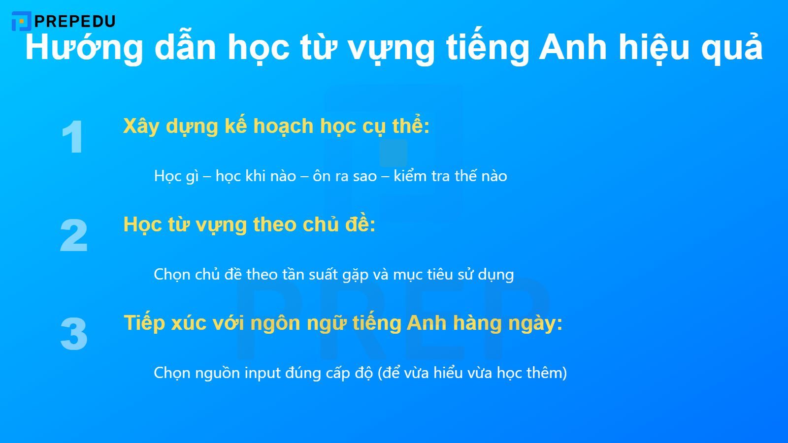 Hướng dẫn cách học từ vựng tiếng Anh hiệu quả
