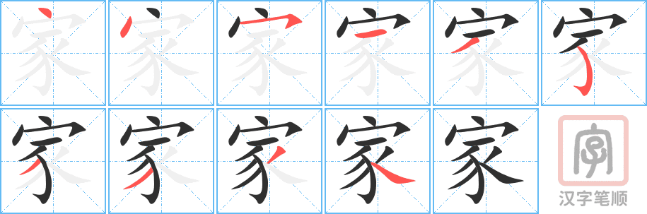 Hướng dẫn cách viết chữ Gia trong tiếng Hán nhanh