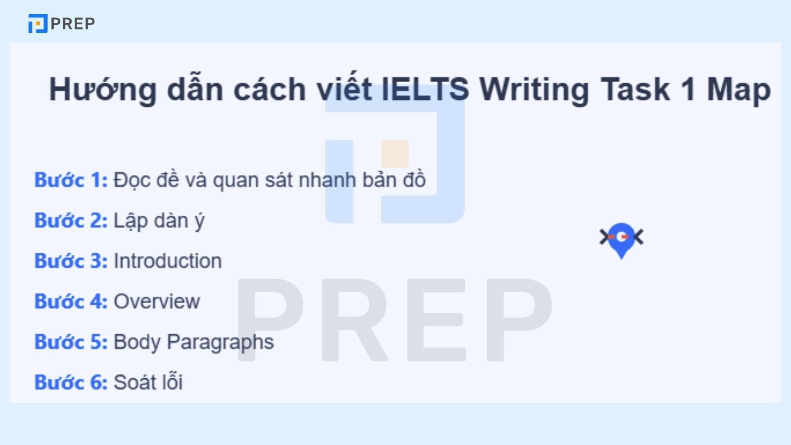 Hướng dẫn cách viết IELTS Writing Task 1 Map