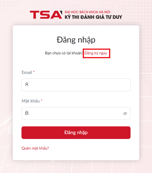 Hướng dẫn đăng ký Đánh giá năng lực Đại học Bách Khoa Hà Nội