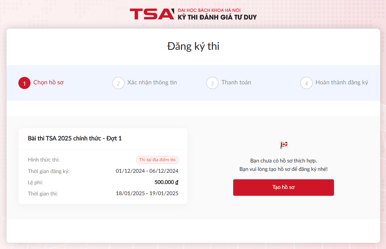 Hướng dẫn đăng ký Đánh giá năng lực Đại học Bách Khoa Hà Nội