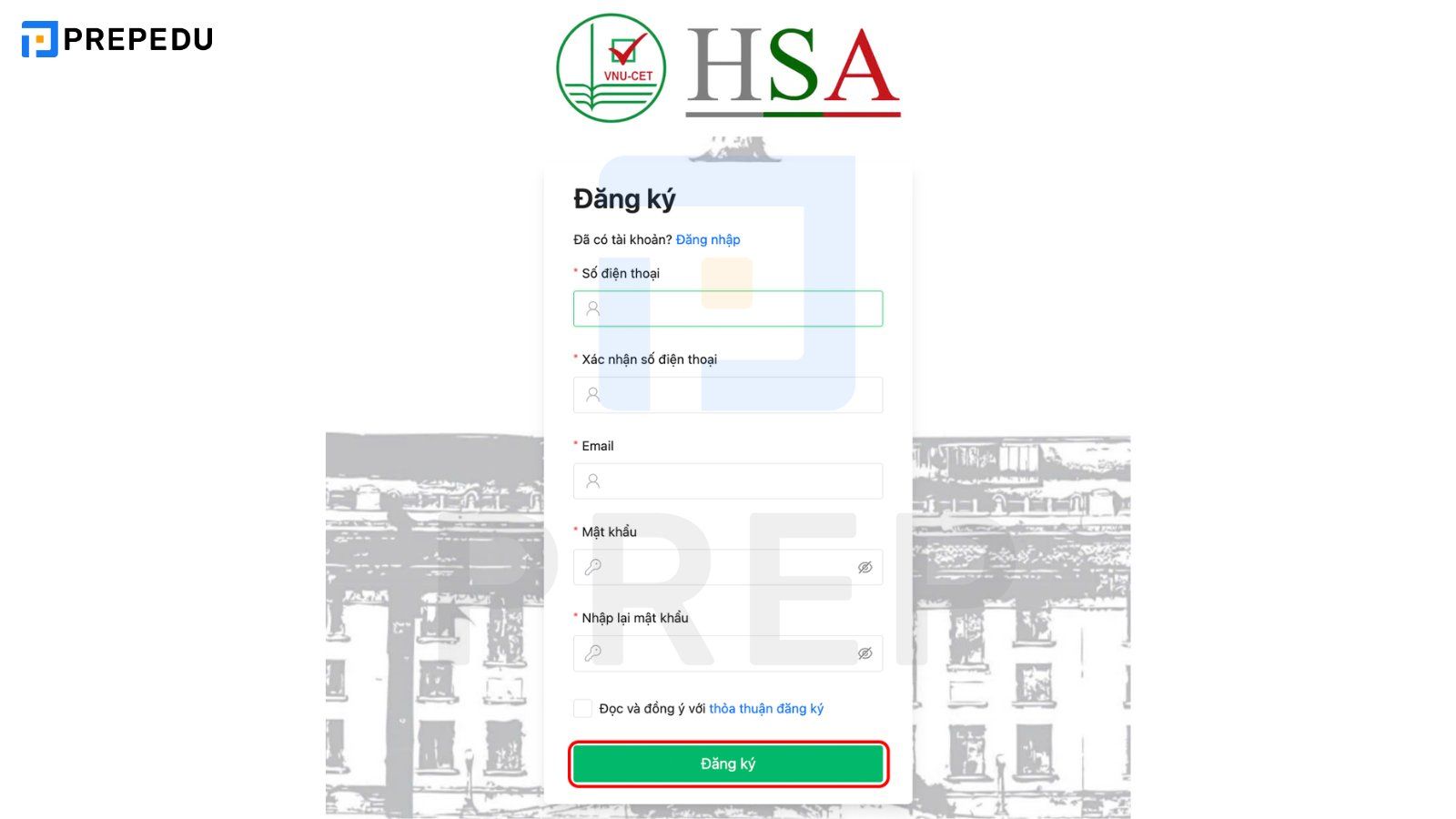 Hướng dẫn đăng ký kỳ thi Đánh giá năng lực Đại học Quốc gia Hà Nội