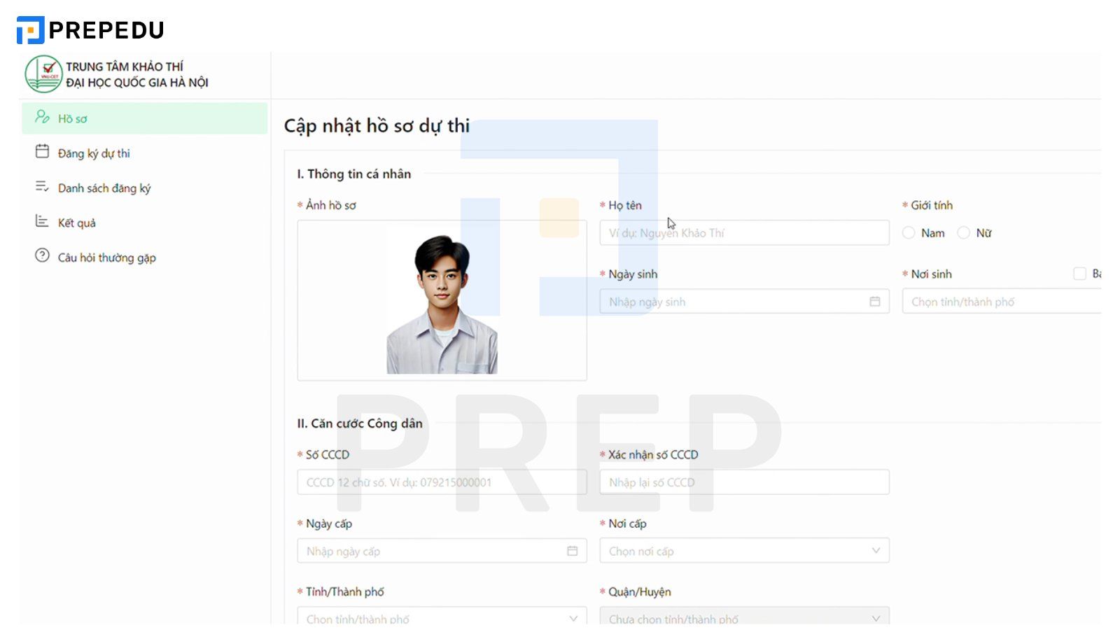 Hướng dẫn đăng ký kỳ thi Đánh giá năng lực Đại học Quốc gia Hà Nội