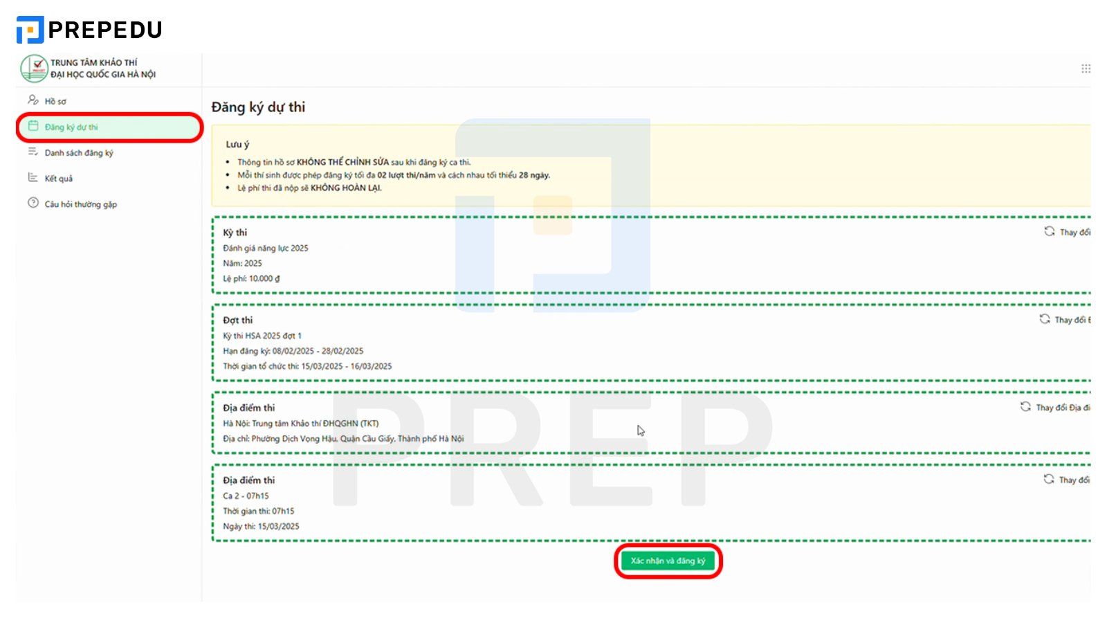 Hướng dẫn đăng ký kỳ thi Đánh giá năng lực Đại học Quốc gia Hà Nội