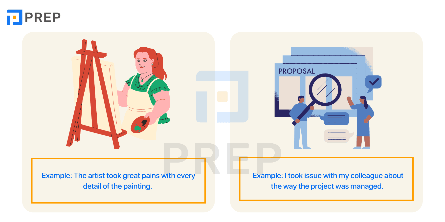 Idioms combined with Take over in English