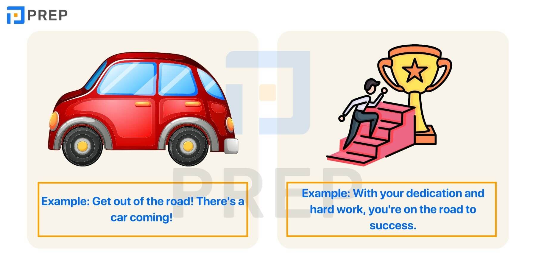 Idioms với Road