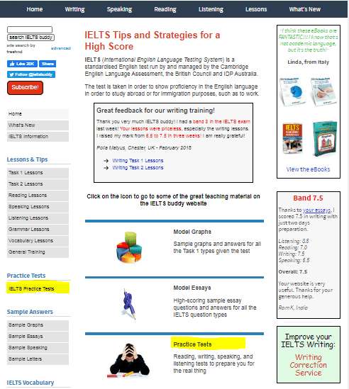 Web thi thử IELTS - IELTS Buddy