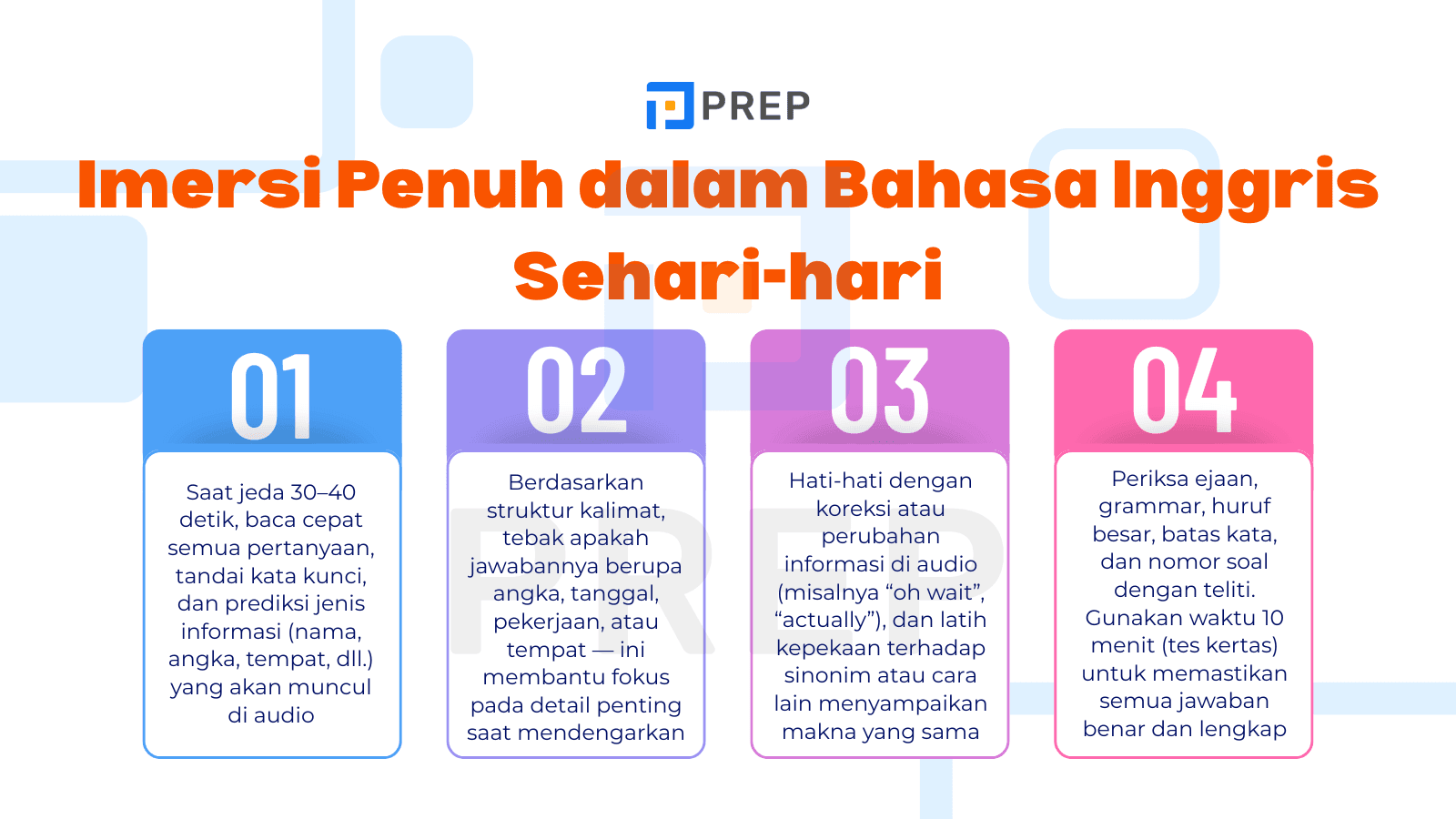 Imersi Penuh dalam Bahasa Inggris Sehari-hari