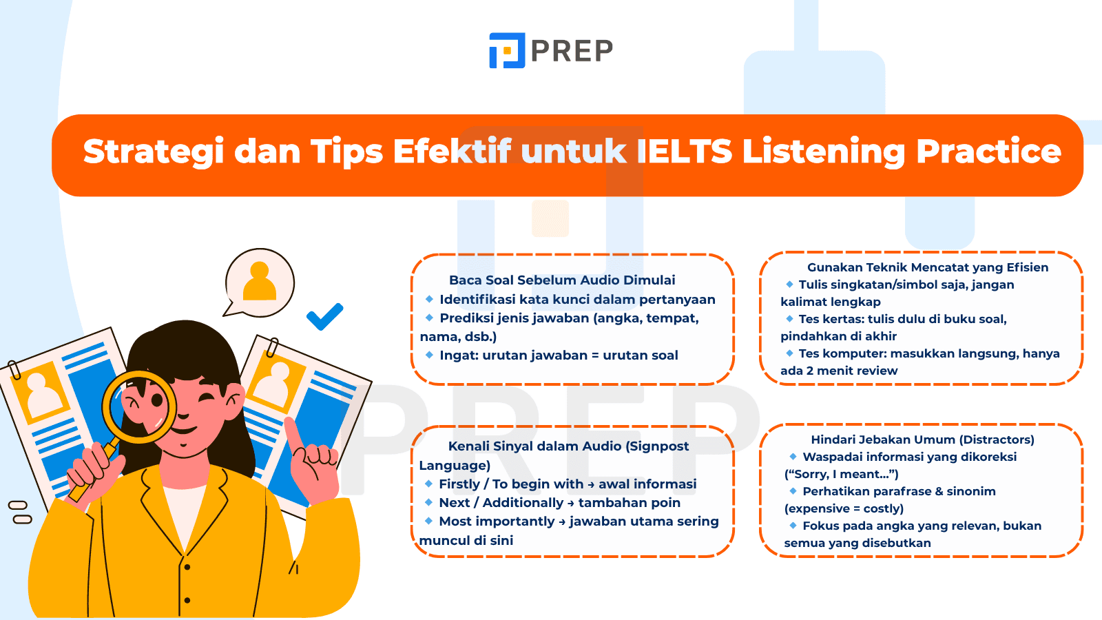 Strategi dan Tips Efektif untuk IELTS Listening Practice