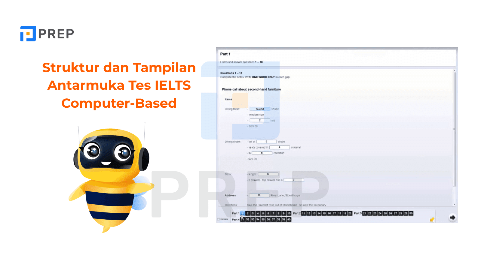 Struktur dan Tampilan Antarmuka Tes IELTS Computer-Based