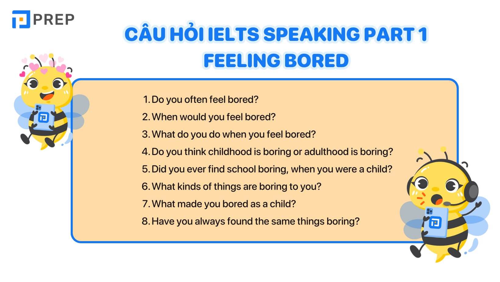 IELTS Speaking Part 1 Feeling bored