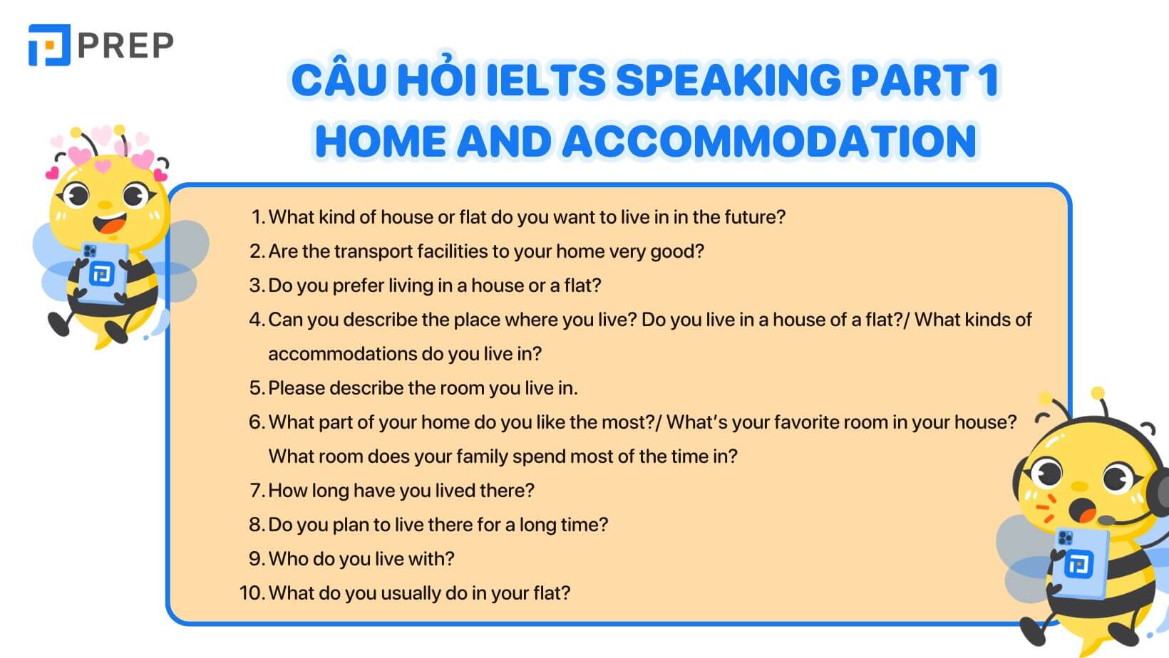 IELTS Speaking Part 1 Home and accommodation