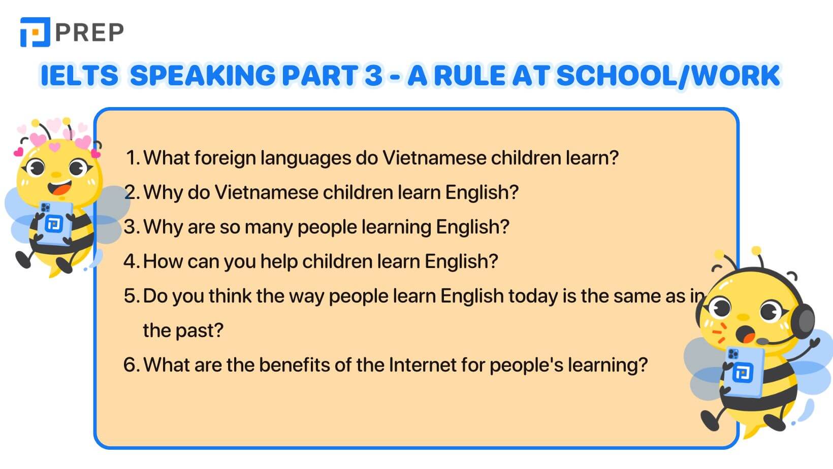 IELTS Speaking Part 3 A rule at school/work