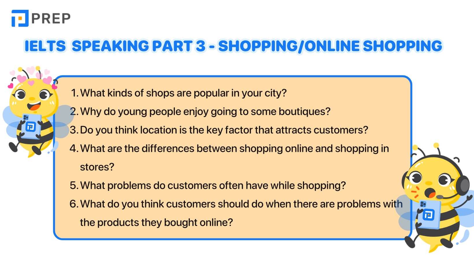 "IELTS Speaking Part 3 Shopping/Online shopping "