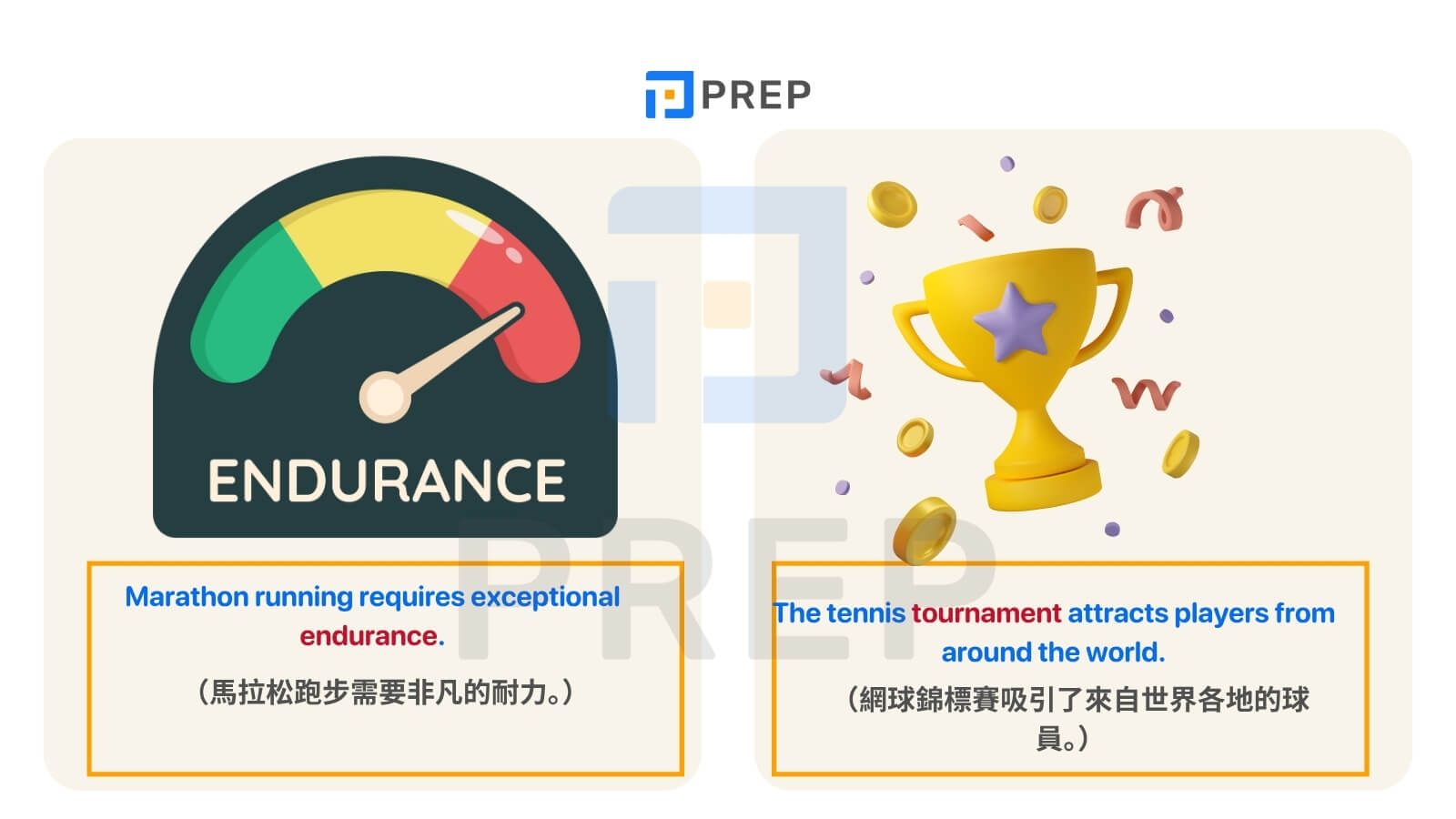 關於體育的IELTS詞彙範例