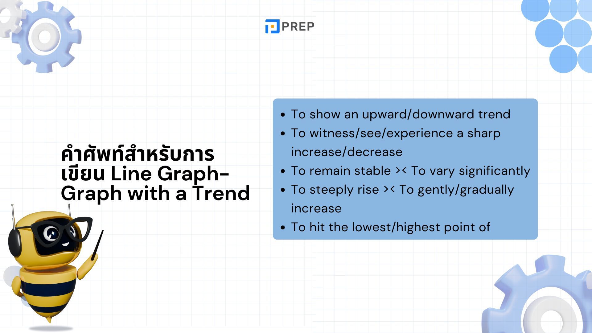 เขียน Line Graph และ Graph with a Trend ใน IELTS Writing Task 1