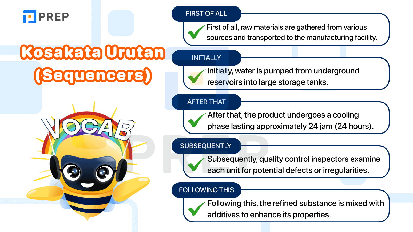 Kosakata Urutan (Sequencers)