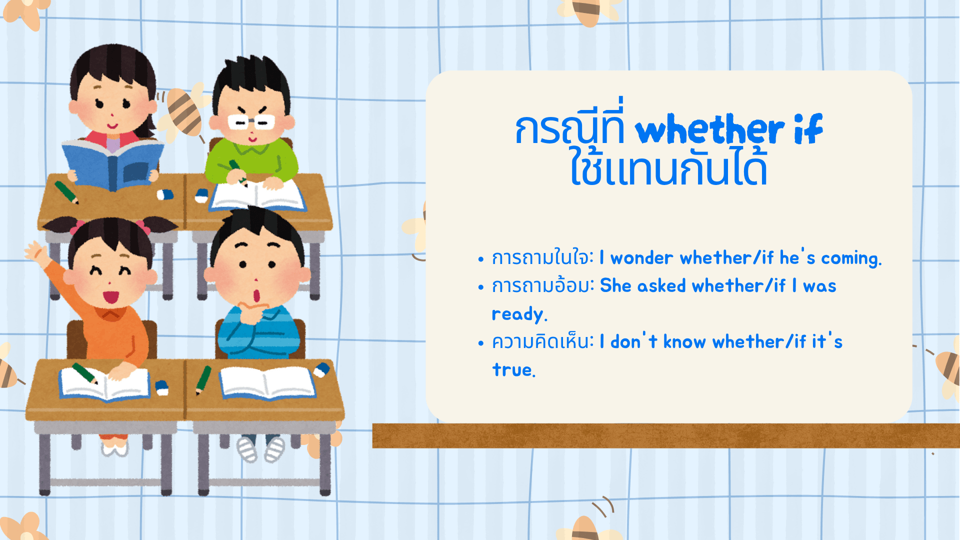 Whether กับ If ใช้ยังไง? ความแตกต่างและตัวอย่างประโยค