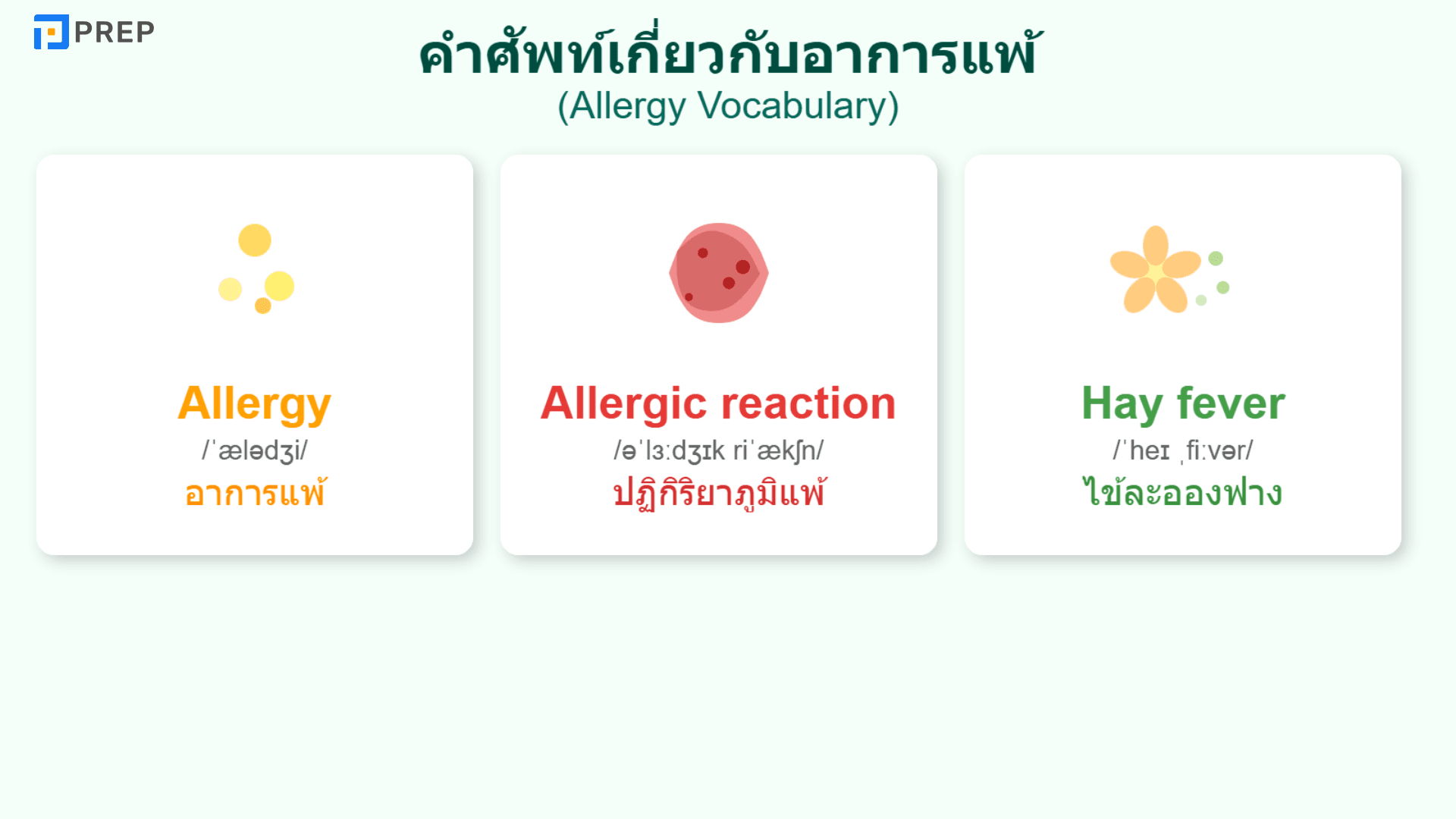 คํา ศัพท์ อาการ เจ็บป่วย ภาษา อังกฤษ ที่คุณต้องรู้!