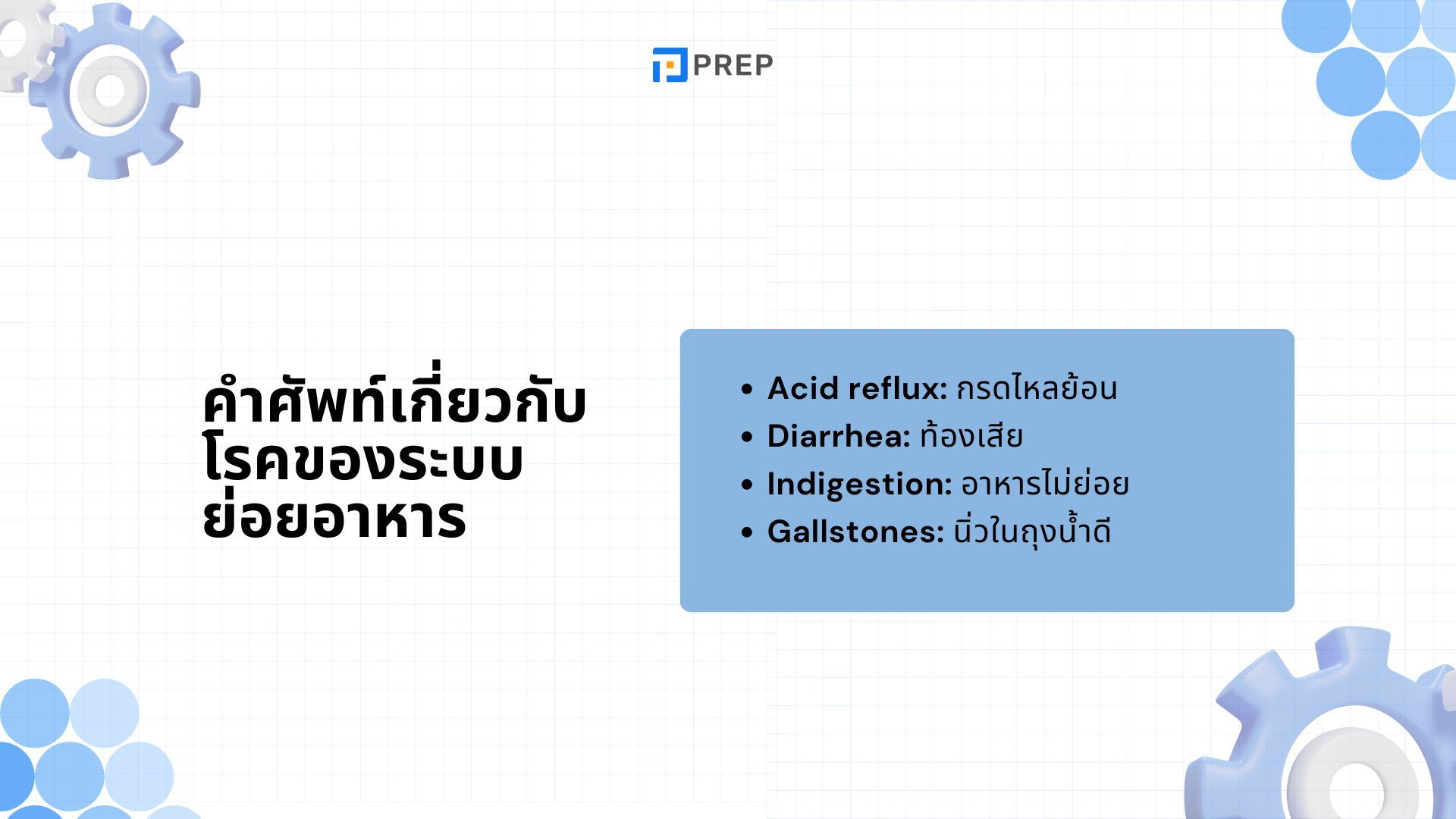 100+ คำศัพท์เกี่ยวกับโรคและอาการเจ็บป่วย - ที่ควรรู้