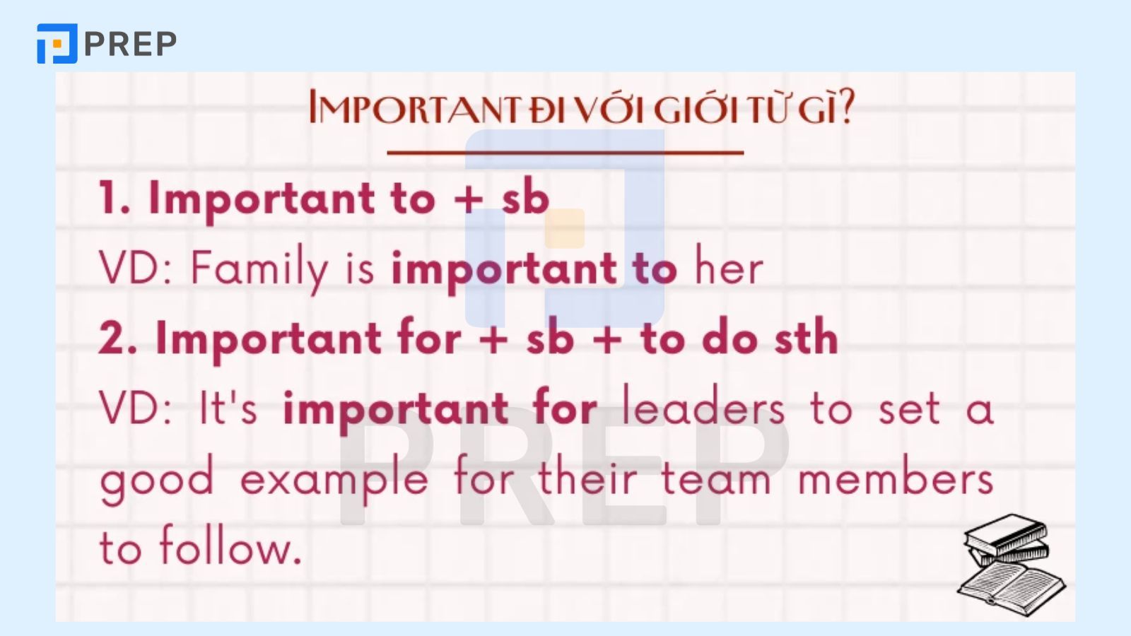 Important đi với giới từ gì?