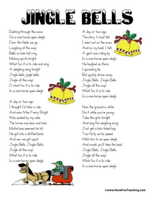 Bài hát tiếng anh Jingle bell lyrics