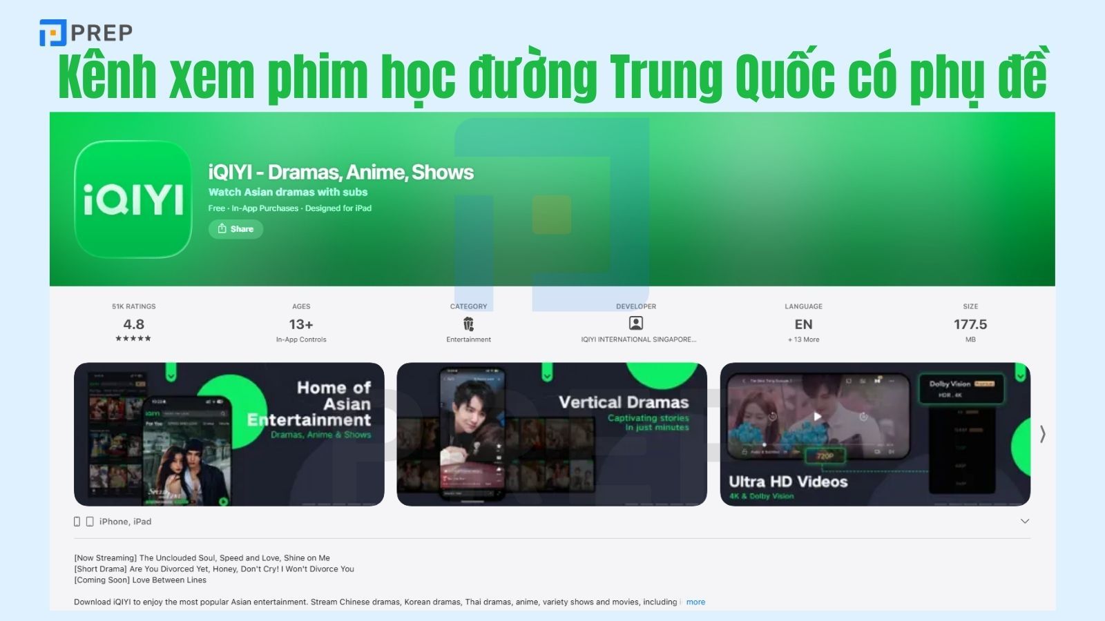 Kênh xem phim học đường Trung Quốc có phụ đề