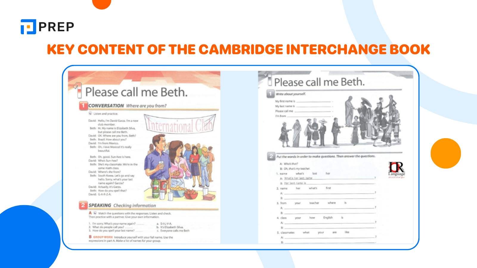 Main Content of the Cambridge Interchange Series