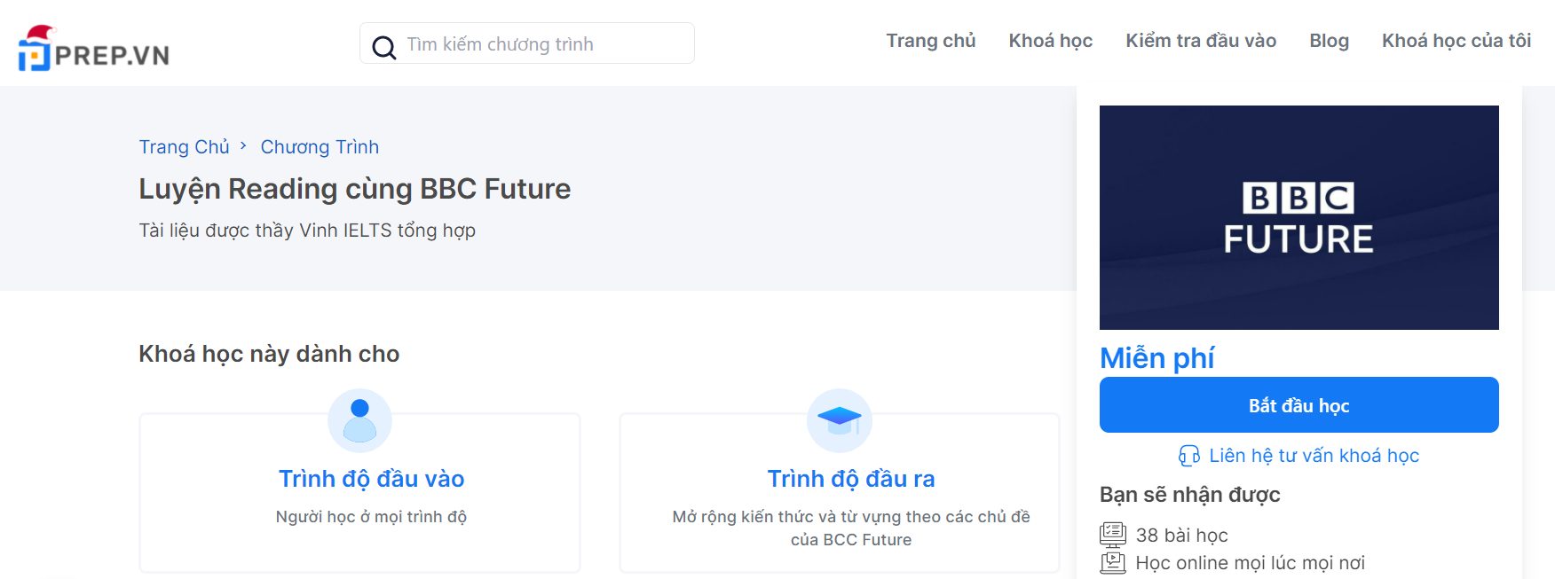 Luyện Reading cùng BBC Future