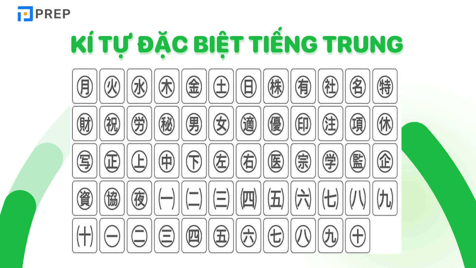 Kí tự đặc biệt tiếng Trung là gì?