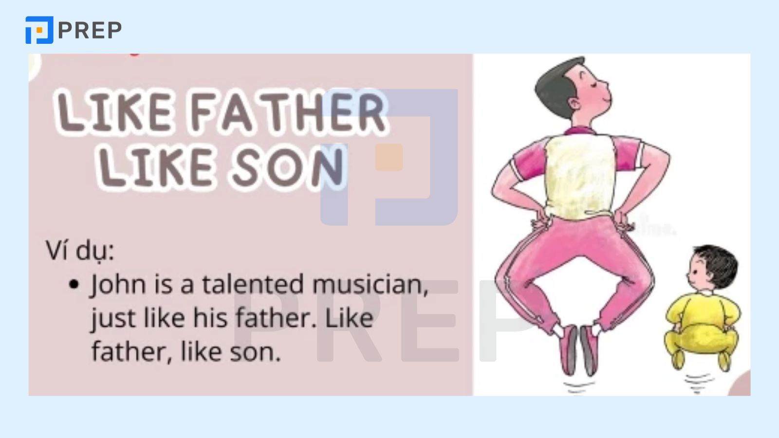Like father like son là gì? Nguồn gốc