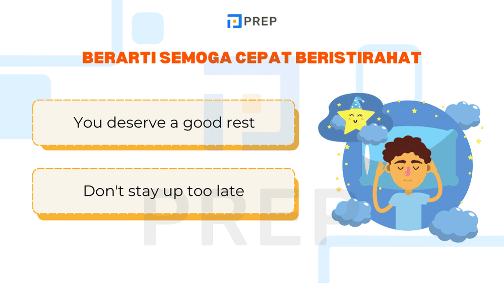 Frasa Selamat Malam yang Berarti Semoga Cepat Beristirahat