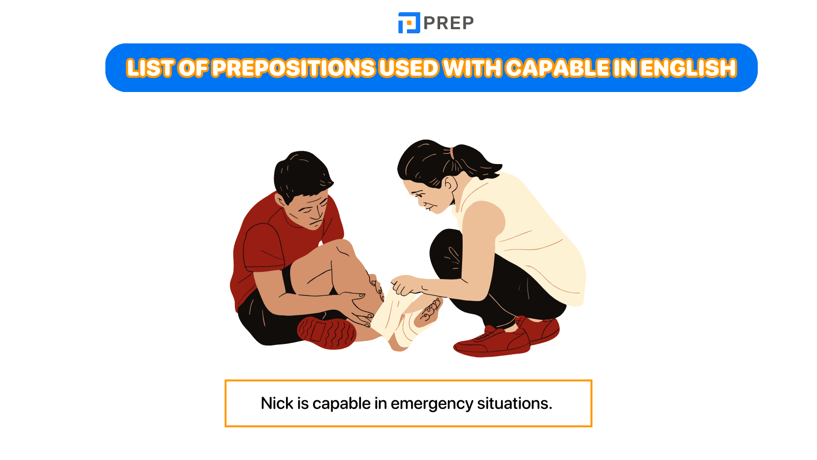 List of prepositions used with Capable in English