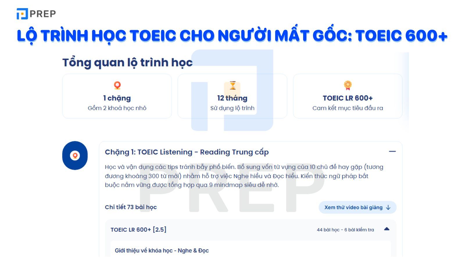 Lộ trình học TOEIC cho người mất gốc