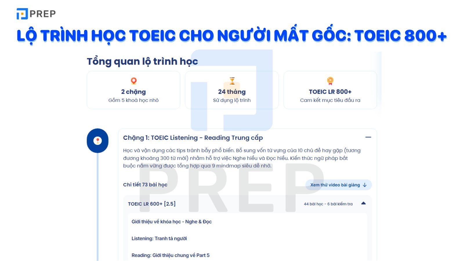 Lộ trình học TOEIC cho người mất gốc