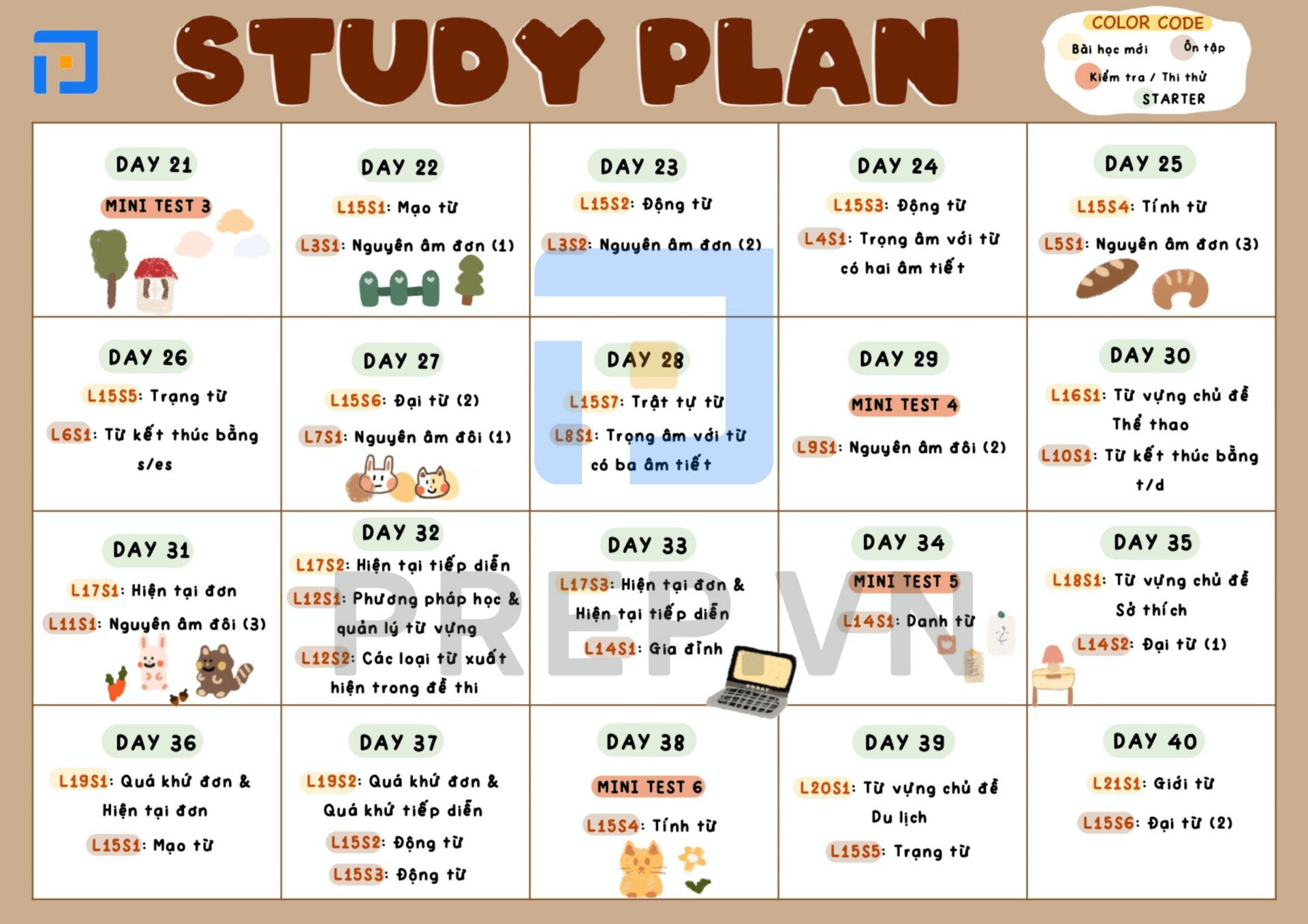 Study Plan - lộ trình lấy gốc tiếng Anh thi THPT Quốc gia