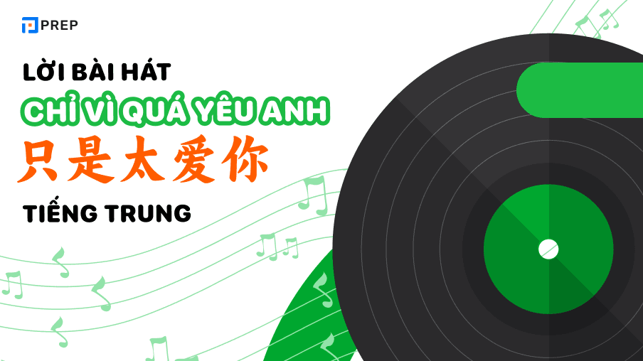 lời bài hát chỉ vì quá yêu anh tiếng trung