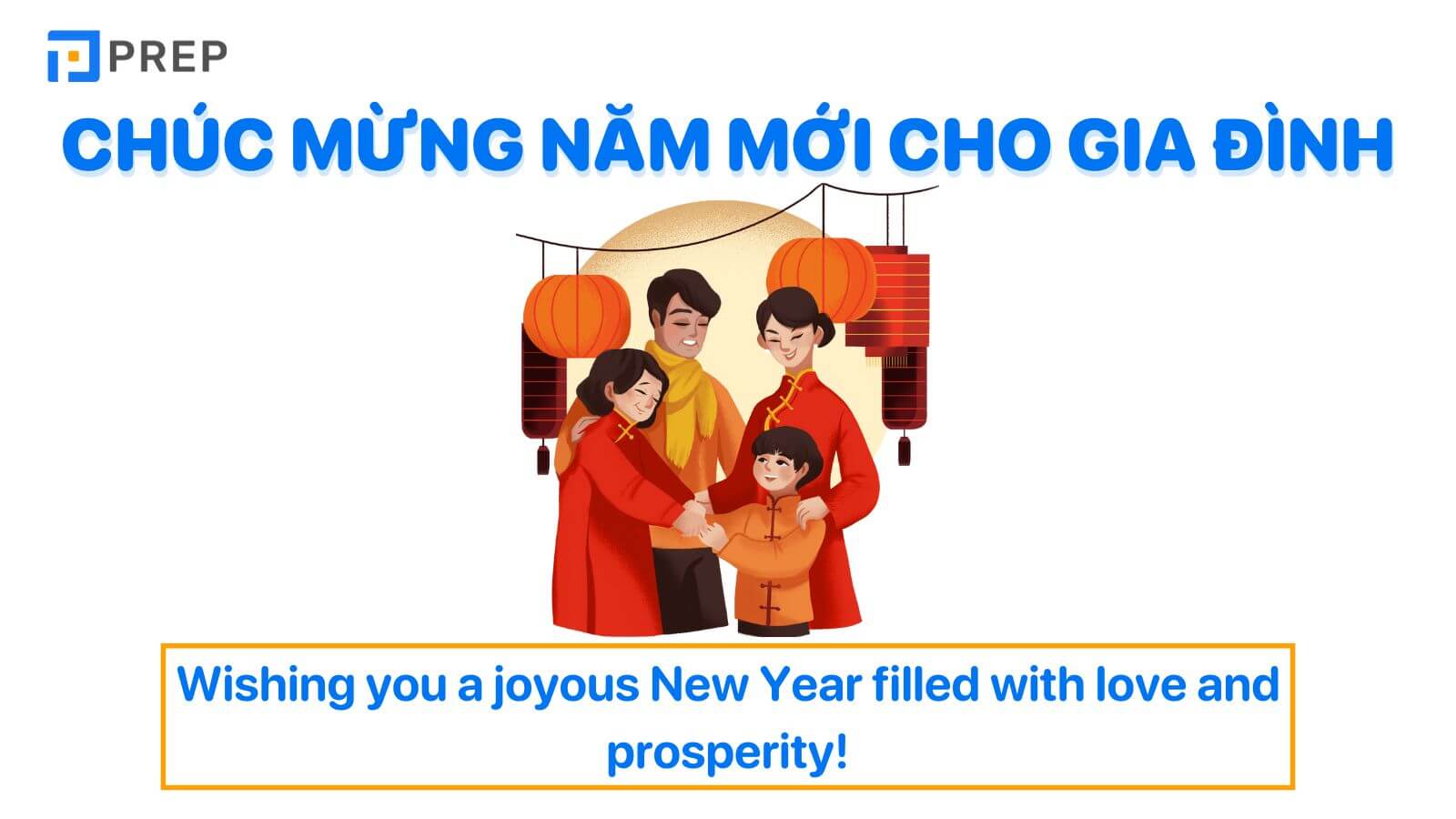 Lời chúc mừng năm mới tiếng Anh cho gia đình