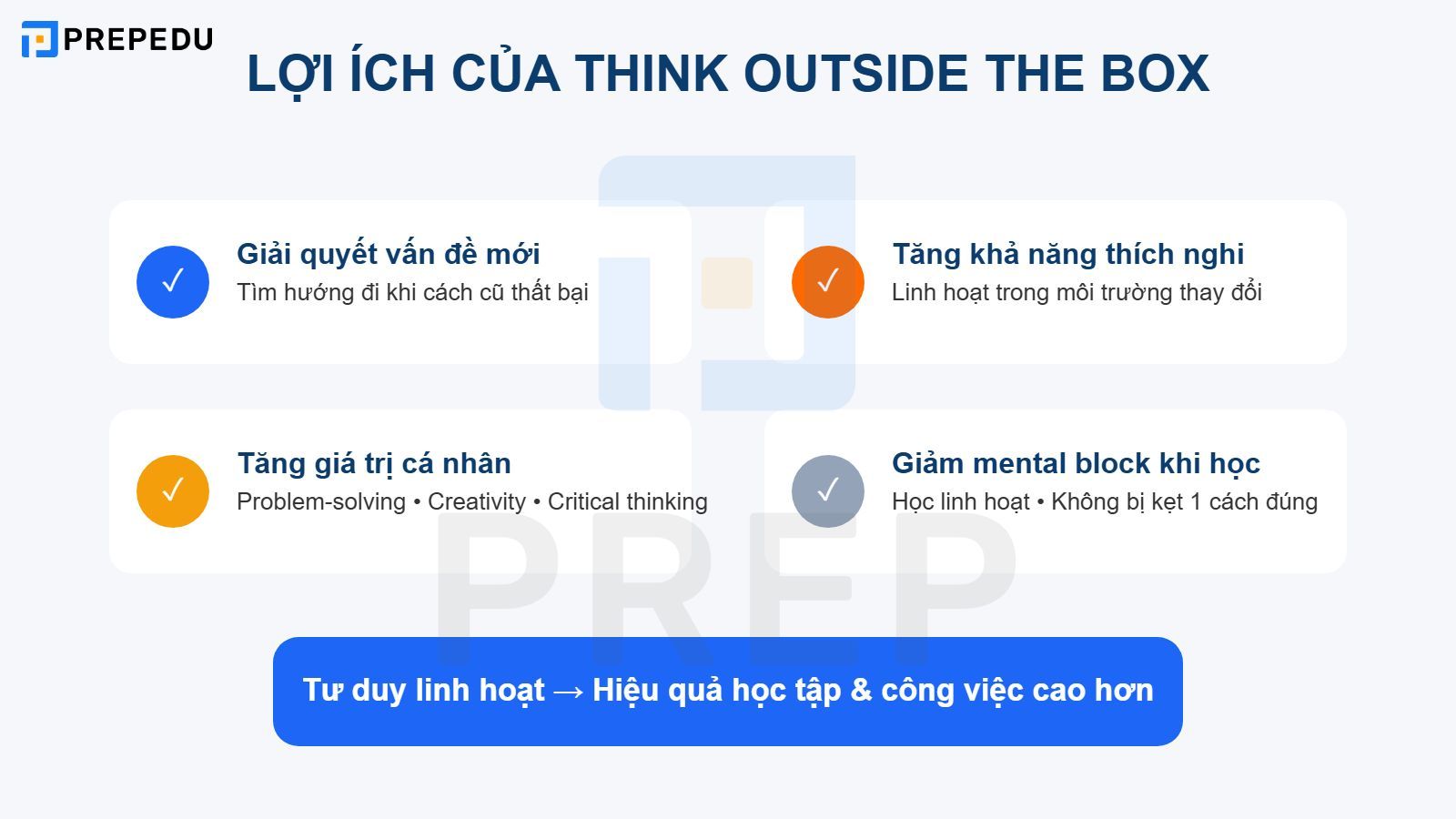 Lợi ích thực tế của Think outside the box