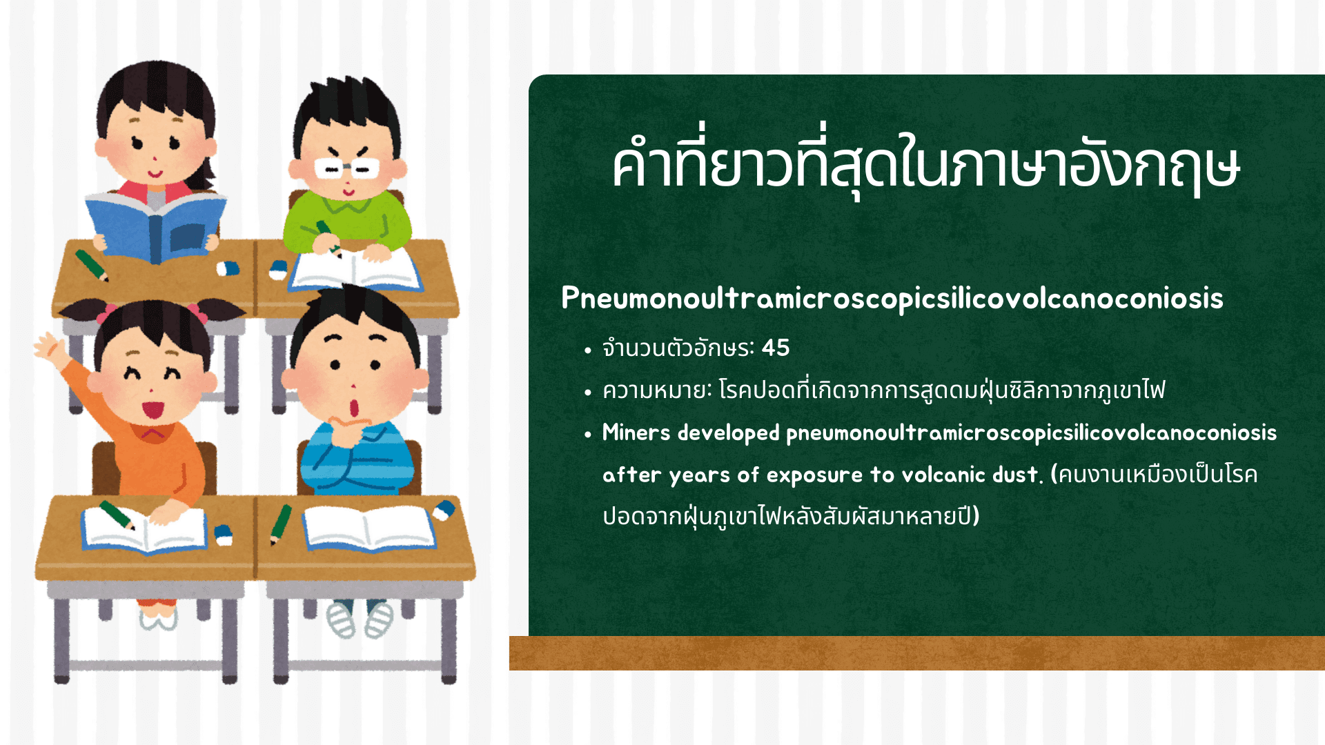 รวมคำที่ยาวที่สุดในภาษาอังกฤษพร้อมความหมาย